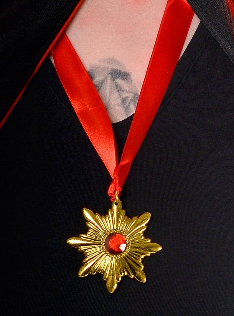 Vampire Dracula Medallion Necklace Costume Accessory 