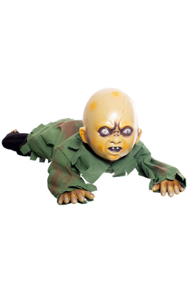 Animated Zombie Baby Decoration | Crawling Zombie Halloween Prop