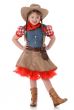 Short Sleeve Rodeo Cowgirl Costume for Girls - Alternate Image 2