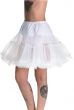 Women's Plus Size Fluffy White Thigh Length Costume Petticoat