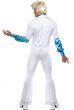 White and Blue 1970s Disco Dancing ABBA Costume Suit for Men - Back Image