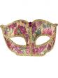 Floral Victorian Brocade Masquerade Mask for Women