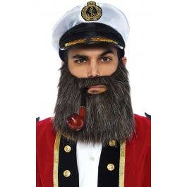 Sailor Captain Nautical Navy Fancy Dress Costume Kit Accessory