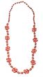 Image of Dollar Sign Red Beaded Necklace Costume Accessory