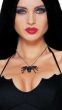 Jeweled Black Widow Spider Necklace Alternate Image