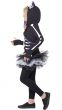Cat Skeleton Girl's Animal Tutu Halloween Costume Side View