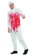 Men's White Bloody Forensic Crime Scene With Blood Splatter Halloween Fancy Dress Costume Alt 2 Image