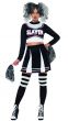 Women's Sexy Gothic Slayer Halloween Cheerleader Costume Alternate Image