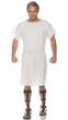 Men's Basic White Ancient Roman Toga Fancy Dress Costume - Main Image