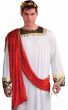 White and Red Roman Emperor Men's Julius Caesar Costume - Alternative Image