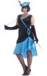 Plus Size Great Gatsby Women's Betty Blue Roaring 20's Flapper Costume Dress Main Image