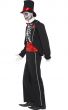Black and Red Mexican Day of the Dead Halloween Costume for Men - Side View