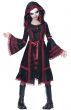 Teen Girl's Gothic Black Doll Halloween Fancy Dress Front