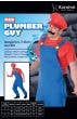 Red Plumber Men's Mario Video Game Costume Packaging Image
