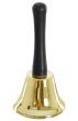 Small Gold Father Christmas Novelty Bell