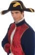 Deluxe Black and Gold Colonial Admiral Costume Hat - Alternative View