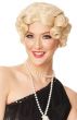 Women's Short Curly Blonde Vintage Gatsby Flapper Costume Wig