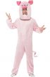 Novelty Plush Pink Pig Adults Fancy Dress Costume Front