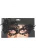 Asymmetrical Black Lace Women's Over Eye Masquerade Mask