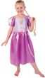 Purple Stretch Satin Rupunzel Girl's Disney Princess Costume - Alternative Image