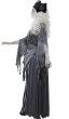 Grey and Black Striped Pirate Women's Halloween Costume - Side View