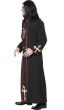 Long Black Minister of Death Robe Men's Halloween Costume - Side View