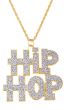 Image of 90s Hip Hop Rapper Gold Chain Necklace - Close Image