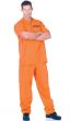 Men's Orange Prison Uniform Fancy Dress Costume Main image