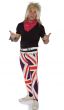 Men's Plus Size Rock Star Union Jack 80s Costume - Main Image