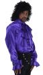Pop Star Prince Mens Plus Size Purple Costume Shirt - Main Image