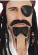 Self Adhesive Black Faux Hair Pirate Beard and Moustache Costume Accessory Set