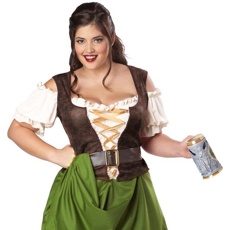 Plus Size Medieval Tavern Wench Costume.
