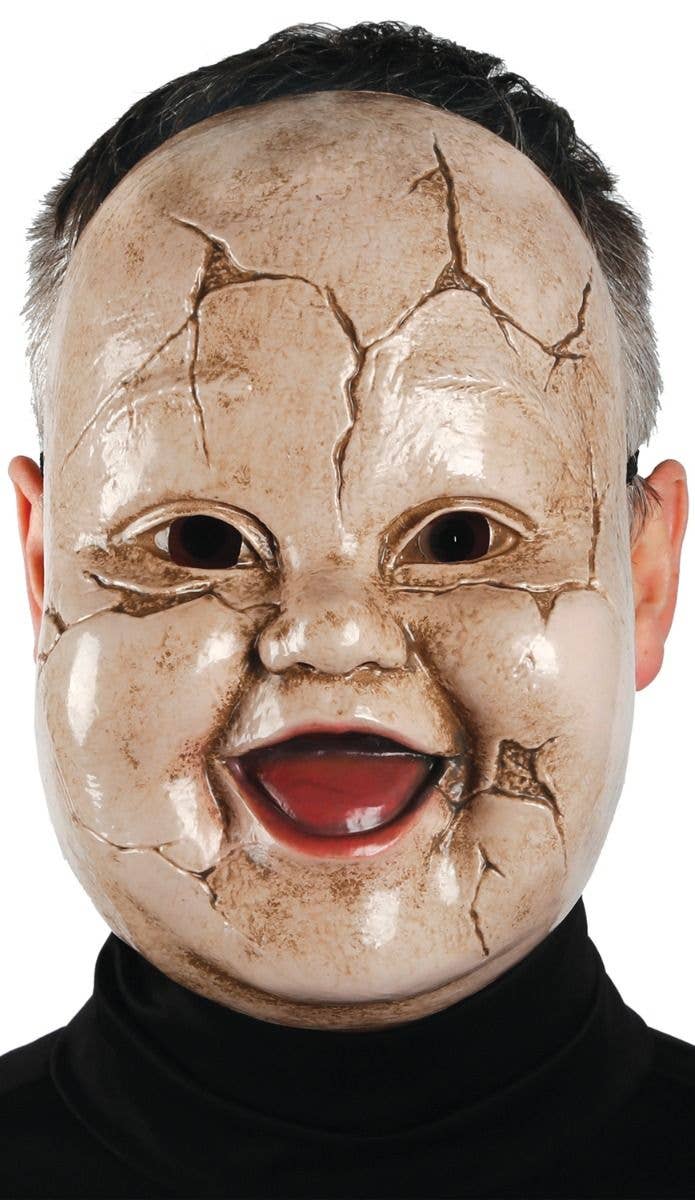 Scary Death Halloween Happy Smiling Baby Face Mask