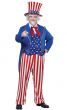 Uncle Sam Plus Size Mens Fancy Dress Costume - Main Image