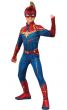 Captain Marvel Carol Danvers Girls Superhero Costume Alt Image