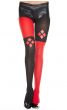 Women's Red and Black Harley Quinn Full Length Stockings Main Image