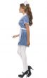 Women's Blue and White Naughty Nurse Costume Side View
