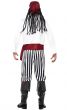 Pirate Captain Red, Black and White Men's Costume Back Image