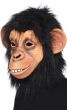 Adult's Overhead Latex Chimp Mask with Faux Fur Costume Accessory Main Image
