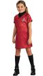 Girls Uhura Red Command Uniform Front View