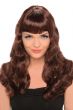 Image of Glamour Wavy Brunette Womens Costume Wig 