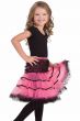 Girl's Pink and Black Fancy Dress Costume Petticoat Front