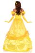 Women's Long Princess Belle Disney Deluxe Costume Back Image