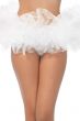Fluffy White Womens Short Layered Costume Tutu - Alternative Image