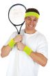 Neon Green Tennis Player Sports Sweatbands Costume Accessory