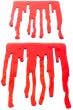 Image of Dripping Blood Red Gel Halloween Window Cling