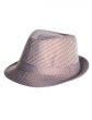 Deluxe Brown Houndstooth Fedora Costume Hat - Main View