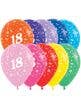 Image of 18th Birthday Crystal Colours 25 Pack Party Balloons