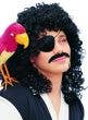 Pirate Captain Hook Men's Curly Costume Wig Main Image