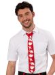 Image of Australian Christmas Print Red Costume Tie